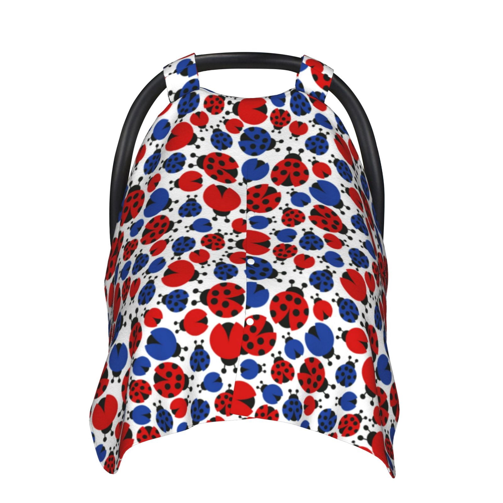 Car Seat Cover Baby - Ladybugs Breathable Infant Car Seat Cover for Baby Carseat, Lightweight Comfort Baby Essentials Must Haves Newborn Stuff for Girl Boy