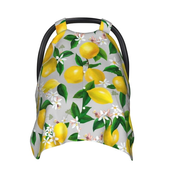 Car Seat Cover Baby - Lemon1 Breathable Infant Car Seat Cover for Baby Carseat, Lightweight Comfort Baby Essentials Must Haves Newborn Stuff for Girl Boy