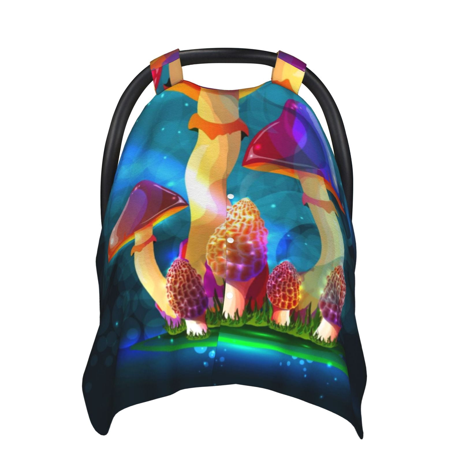 Car Seat Cover Baby - Magic Mushrooms (2) Carseat Covers Baby for Girl ...