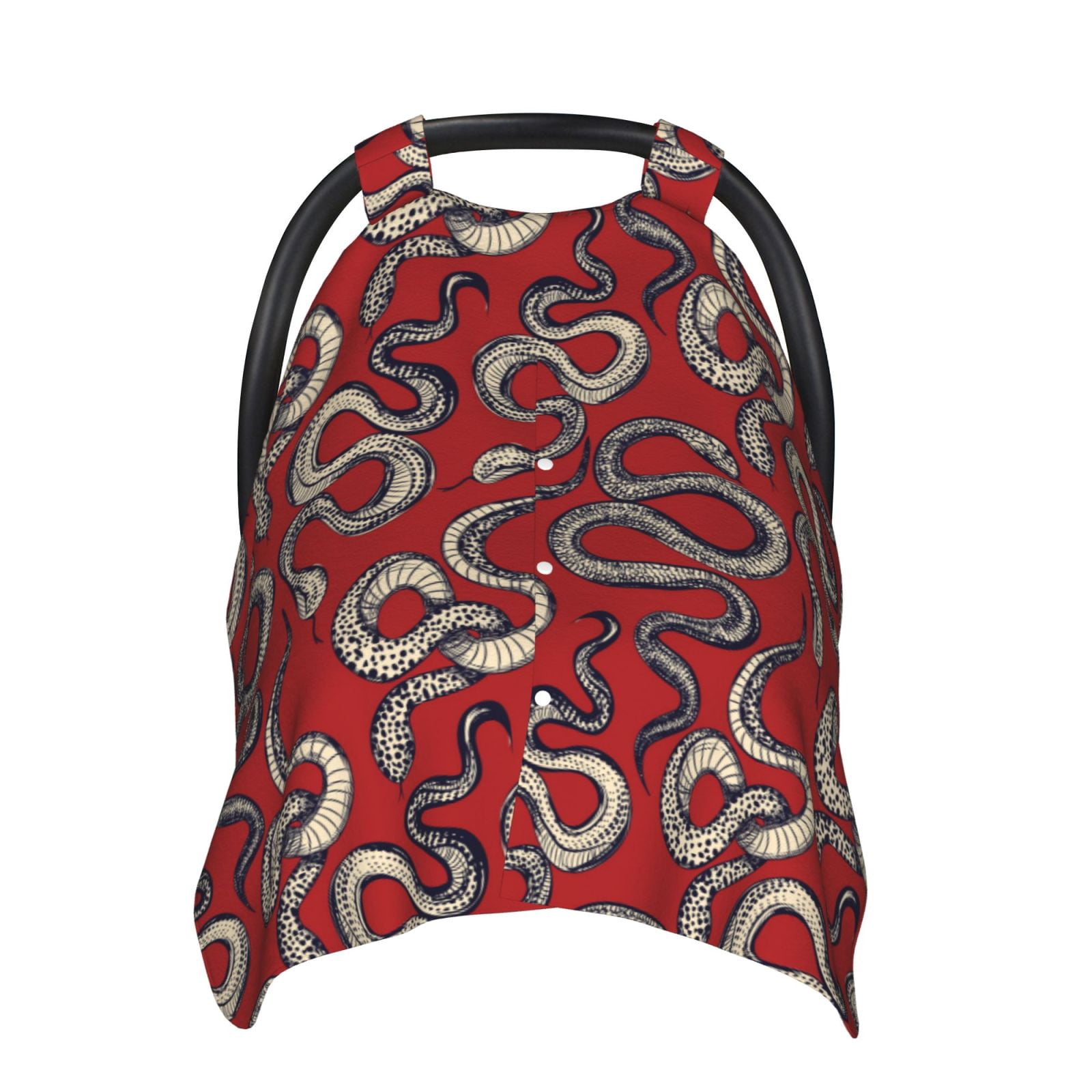 Car Seat Cover Baby - Minimalist Sketch Funny Snake Red Breathable Infant Car Seat Cover for Baby Carseat, Lightweight Comfort Baby Essentials Must Haves Newborn Stuff for Girl Boy