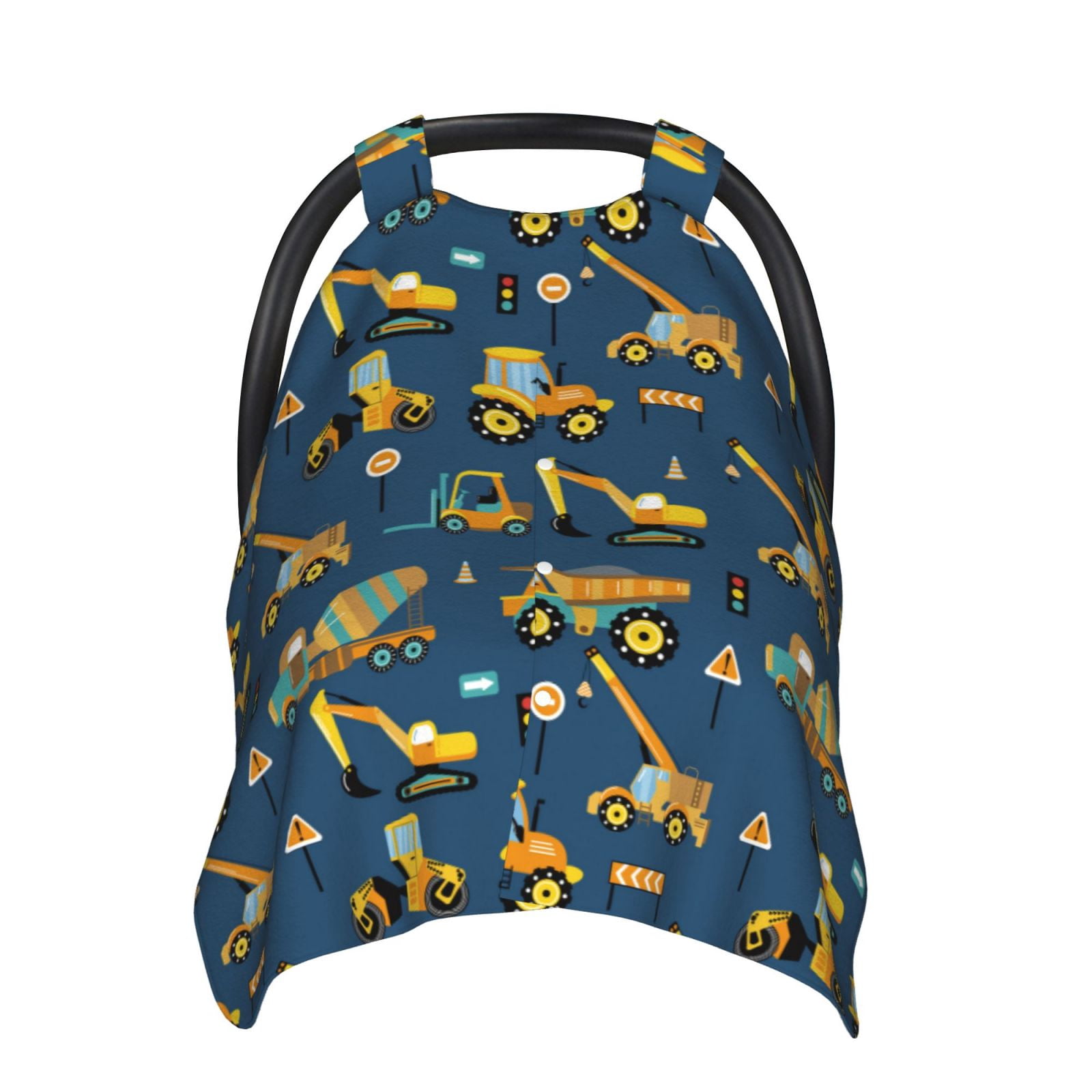 Car Seat Cover Baby - Modern excavator C Breathable Infant Car Seat Cover for Baby Carseat, Lightweight Comfort Baby Essentials Must Haves Newborn Stuff for Girl Boy