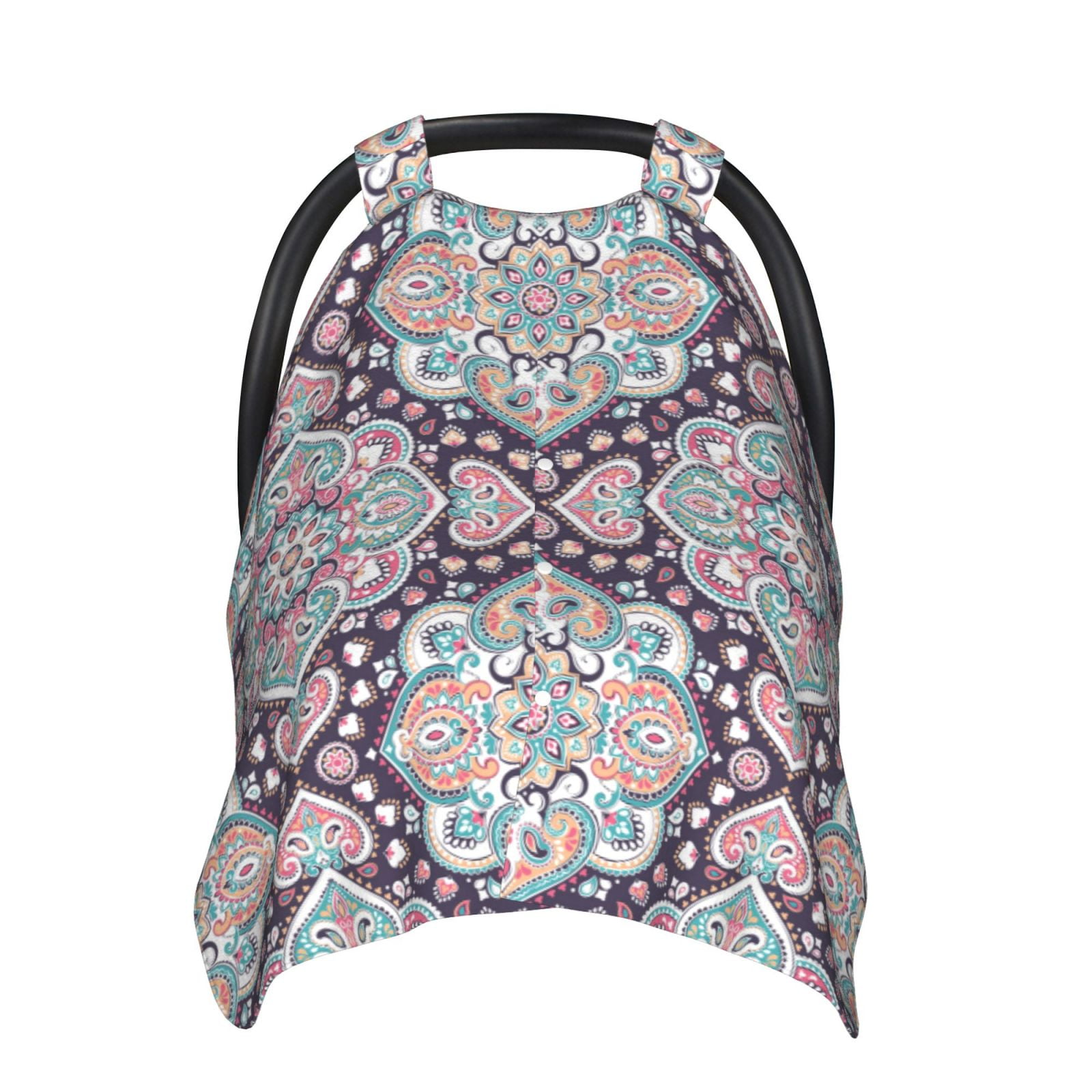Car Seat Cover Baby - Paisley Pattern No.9036 Breathable Infant Car Seat Cover for Baby Carseat, Lightweight Comfort Baby Essentials Must Haves Newborn Stuff for Girl Boy