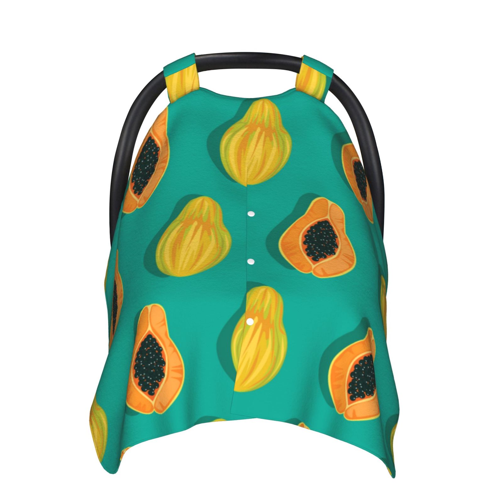 Car Seat Cover Baby - Papaya Pattern cute Breathable Infant Car Seat Cover for Baby Carseat, Lightweight Comfort Baby Essentials Must Haves Newborn Stuff for Girl Boy