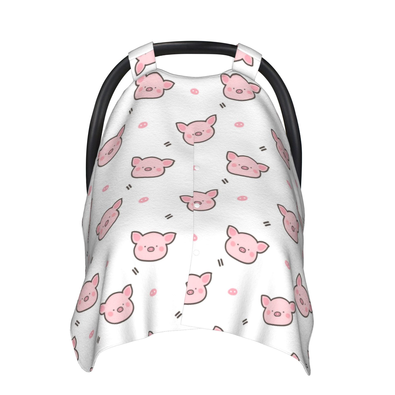 Eggplant Cute Print Pattern Pet Car Seat Cover
