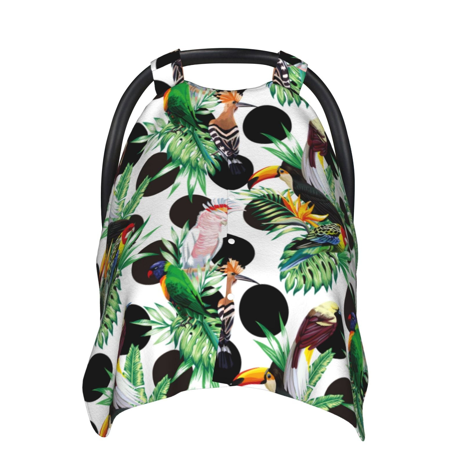 Car Seat Cover Baby Polka Dot Parrot Toucan Leaf Breathable Comfort