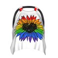 thumbnail image 1 of Car Seat Cover Baby - Rainbow Sunflower Heart Breathable Infant Car Seat Cover for Baby Carseat, Lightweight Comfort Baby Essentials Must Haves Newborn Stuff for Girl Boy, 1 of 7