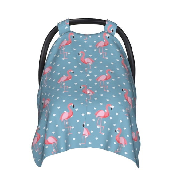 Car Seat Cover Baby - Red Bird Breathable Infant Car Seat Cover for Baby Carseat, Lightweight Comfort Baby Essentials Must Haves Newborn Stuff for Girl Boy