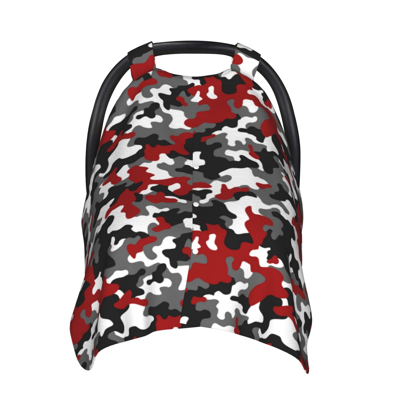 Car Seat Cover Baby - Red Grey White Camouflage Breathable Infant Car Seat Cover for Baby Carseat, Lightweight Comfort Baby Essentials Must Haves Newborn Stuff for Girl Boy