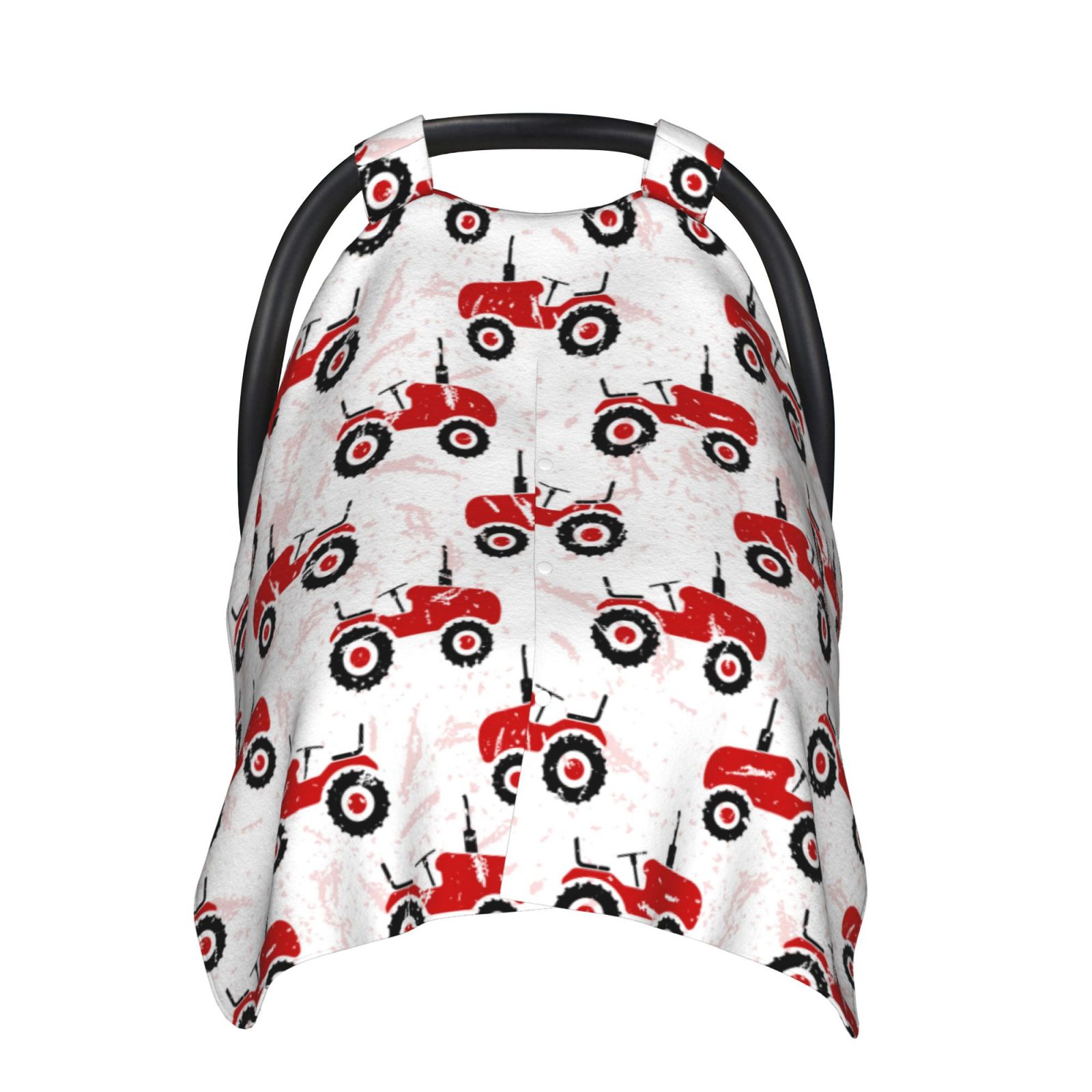 Car Seat Cover Baby - Red Wheeled Tractors Breathable Infant Car Seat Cover for Baby Carseat, Lightweight Comfort Baby Essentials Must Haves Newborn Stuff for Girl Boy