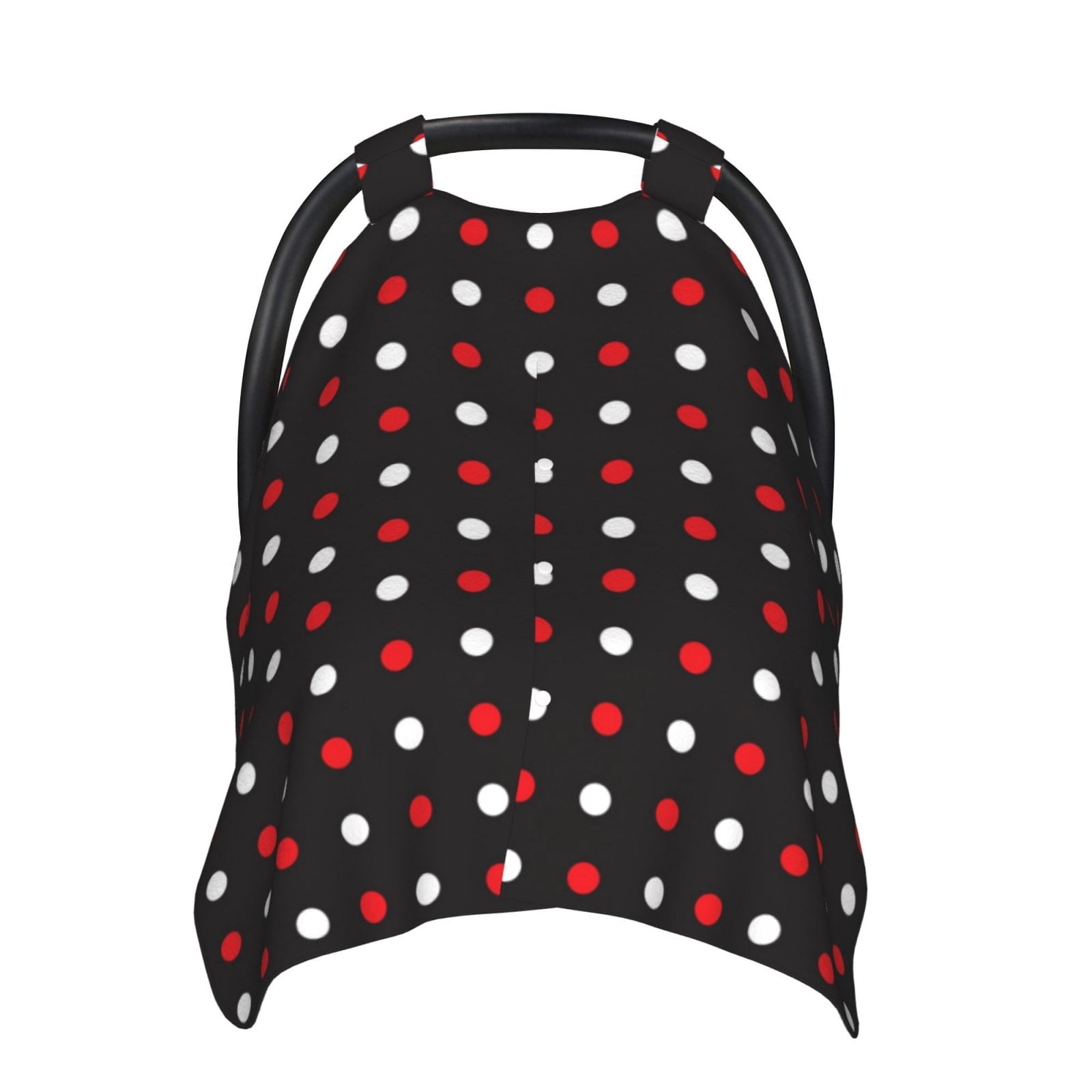 Car Seat Cover Baby - Red and white polka dots Breathable Infant Car Seat Cover for Baby Carseat, Lightweight Comfort Baby Essentials Must Haves Newborn Stuff for Girl Boy
