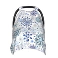 thumbnail image 1 of Car Seat Cover Baby - Retro ice blue snowflakes Breathable Infant Car Seat Cover for Baby Carseat, Lightweight Comfort Baby Essentials Must Haves Newborn Stuff for Girl Boy, 1 of 7