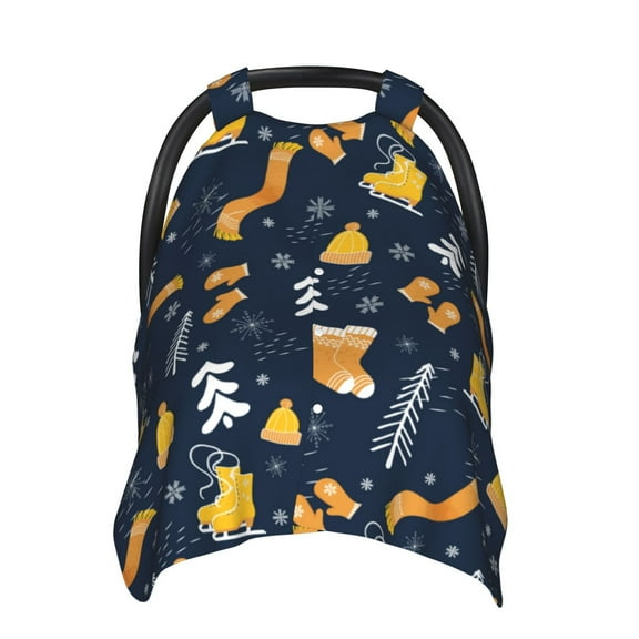 Car Seat Cover Baby - Scarf Ski Shoes sock Breathable Infant Car Seat Cover for Baby Carseat, Lightweight Comfort Baby Essentials Must Haves Newborn Stuff for Girl Boy