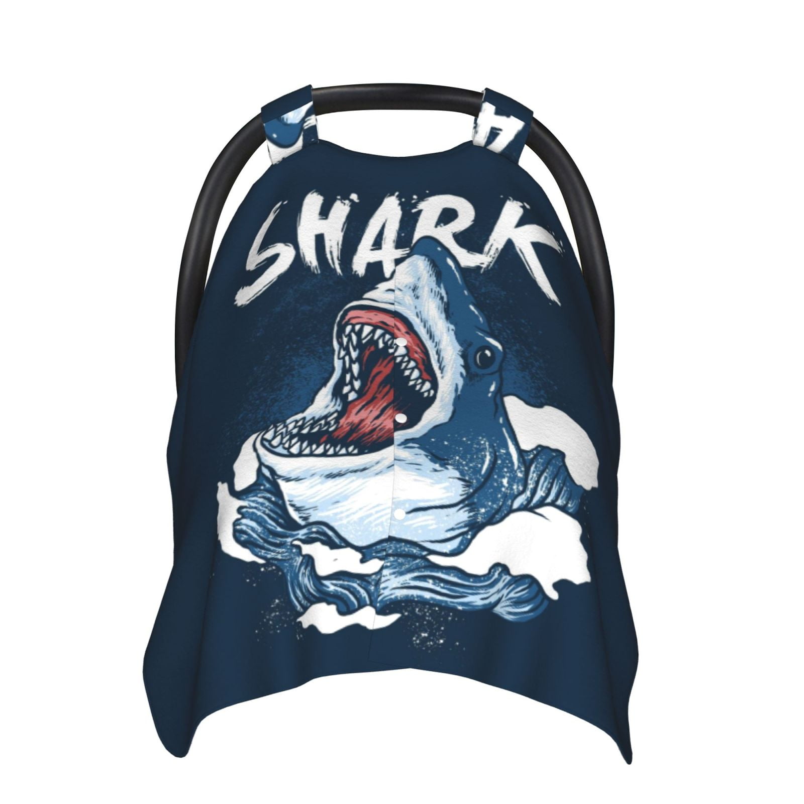 Car Seat Cover Baby - Shark Breathable Infant Car Seat Cover for Baby Carseat, Lightweight Comfort Baby Essentials Must Haves Newborn Stuff for Girl Boy