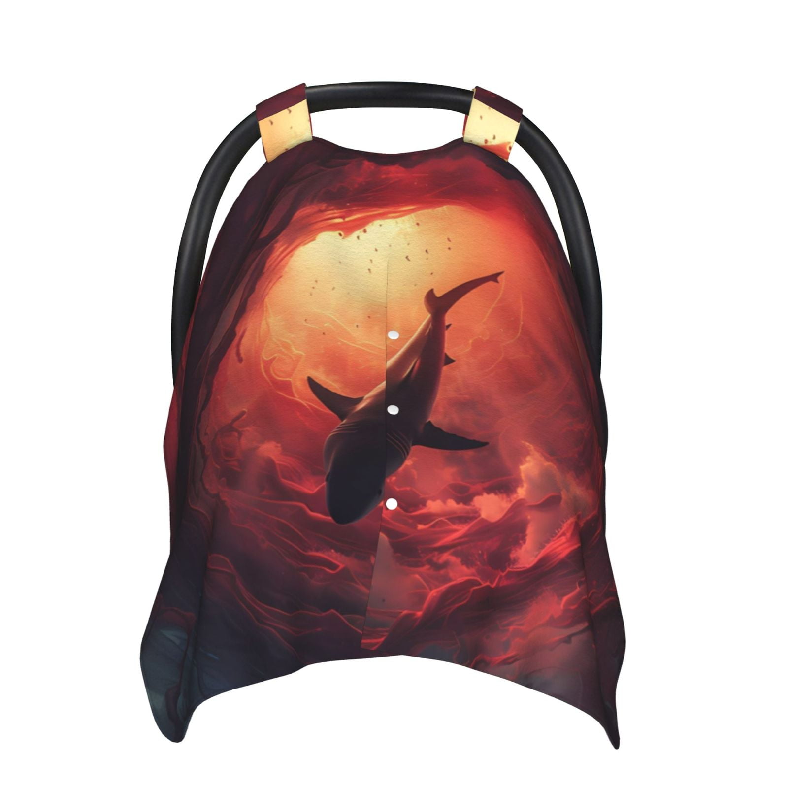 Car Seat Cover Baby - Shark Underwater Vortex Breathable Infant Car Seat Cover for Baby Carseat, Lightweight Comfort Baby Essentials Must Haves Newborn Stuff for Girl Boy