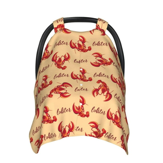 Car Seat Cover Baby - Shrimp No.9024 Breathable Infant Car Seat Cover for Baby Carseat, Lightweight Comfort Baby Essentials Must Haves Newborn Stuff for Girl Boy