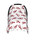 thumbnail image 1 of Car Seat Cover Baby - Shrimp No.9057 Breathable Infant Car Seat Cover for Baby Carseat, Lightweight Comfort Baby Essentials Must Haves Newborn Stuff for Girl Boy, 1 of 7