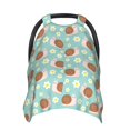 thumbnail image 1 of Car Seat Cover Baby, Snail And Flower Baby Car Seat Cover for Baby Boys Girls Newborn , Infant Car Seat Canopy Cover Nursing Breastfeeding Cover Warm Blanket, 1 of 7