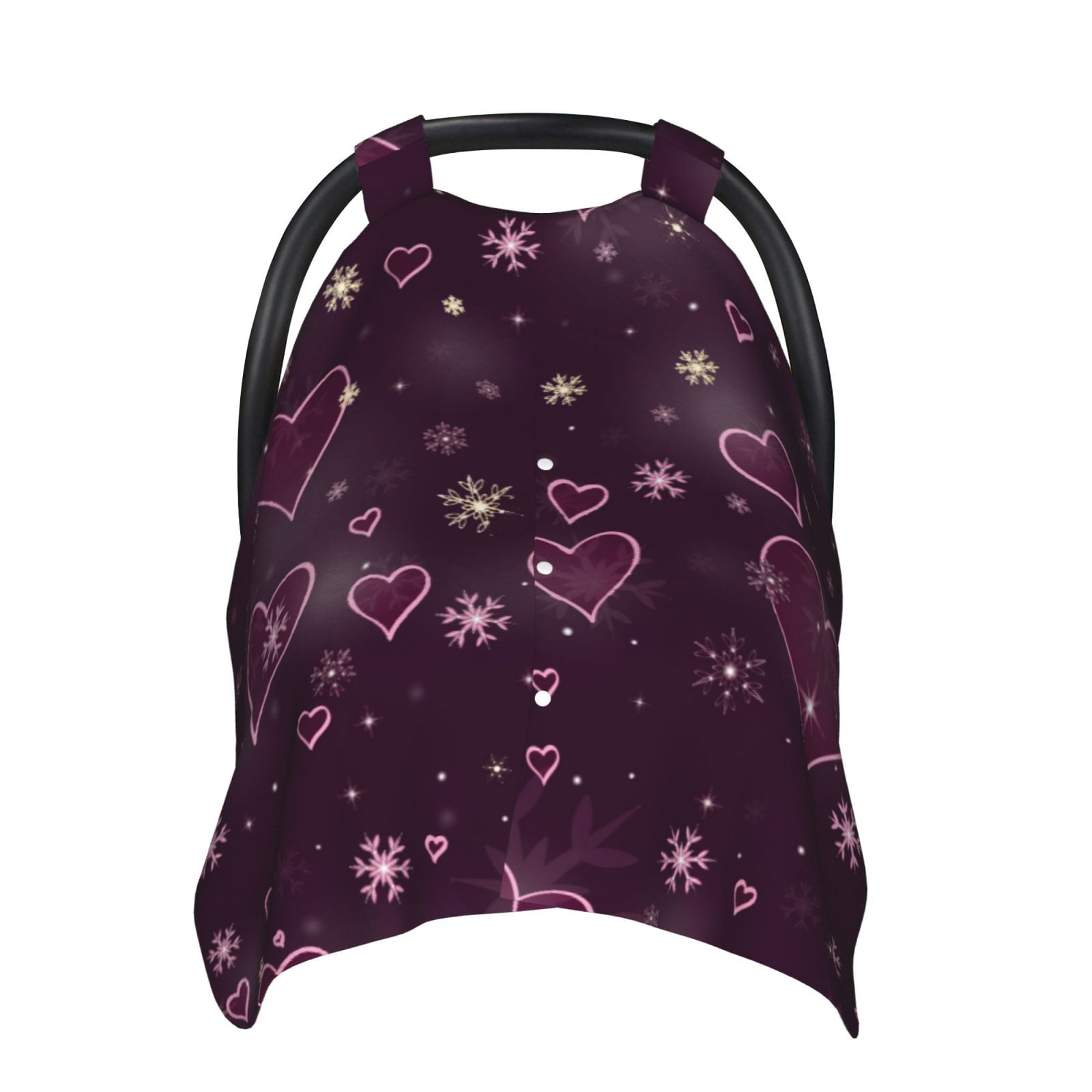 Car Seat Cover Baby - Snowflakes and Hearts Carseat Covers Baby for ...