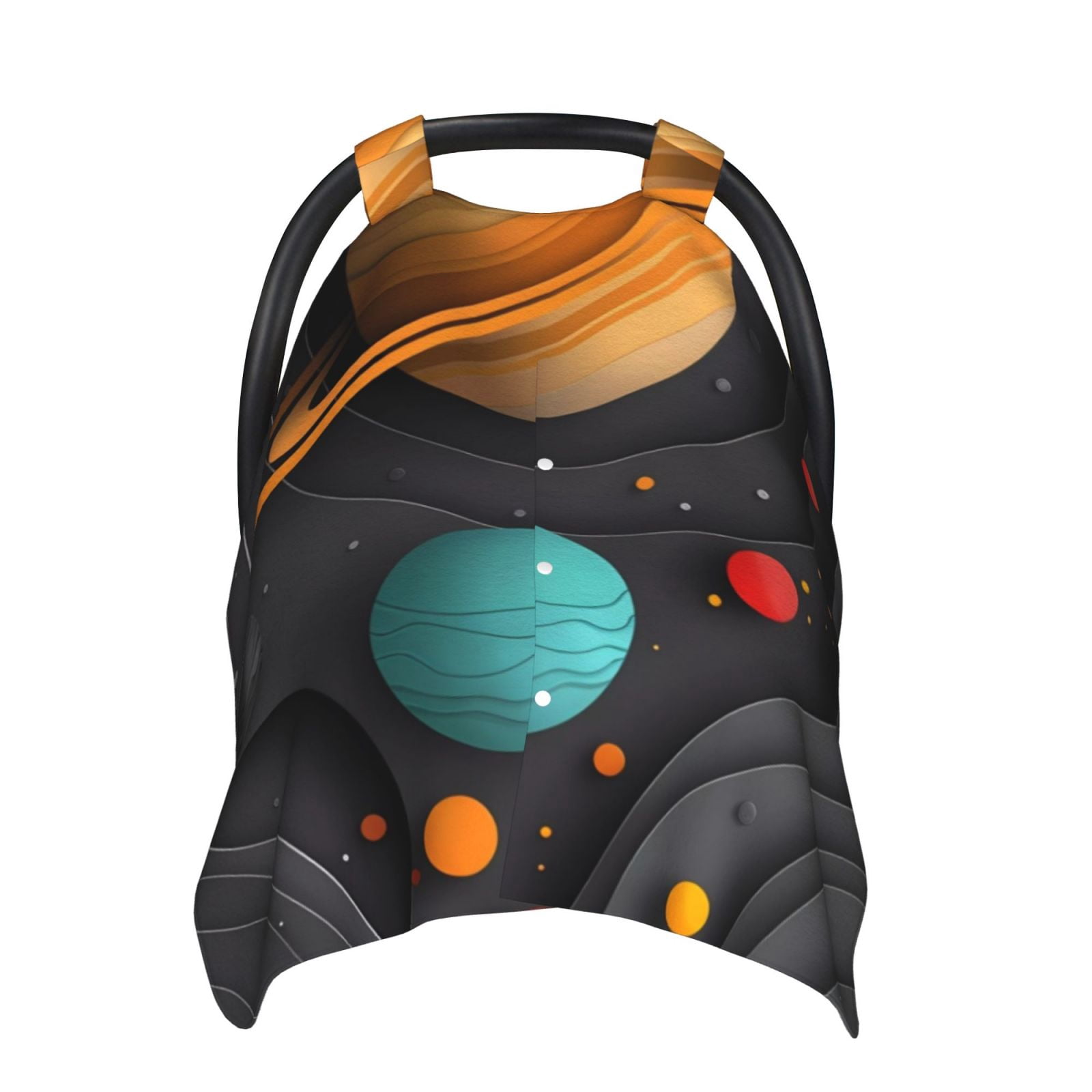 Car Seat Cover Baby - Solar System Paper Art Breathable Infant Car Seat Cover for Baby Carseat, Lightweight Comfort Baby Essentials Must Haves Newborn Stuff for Girl Boy