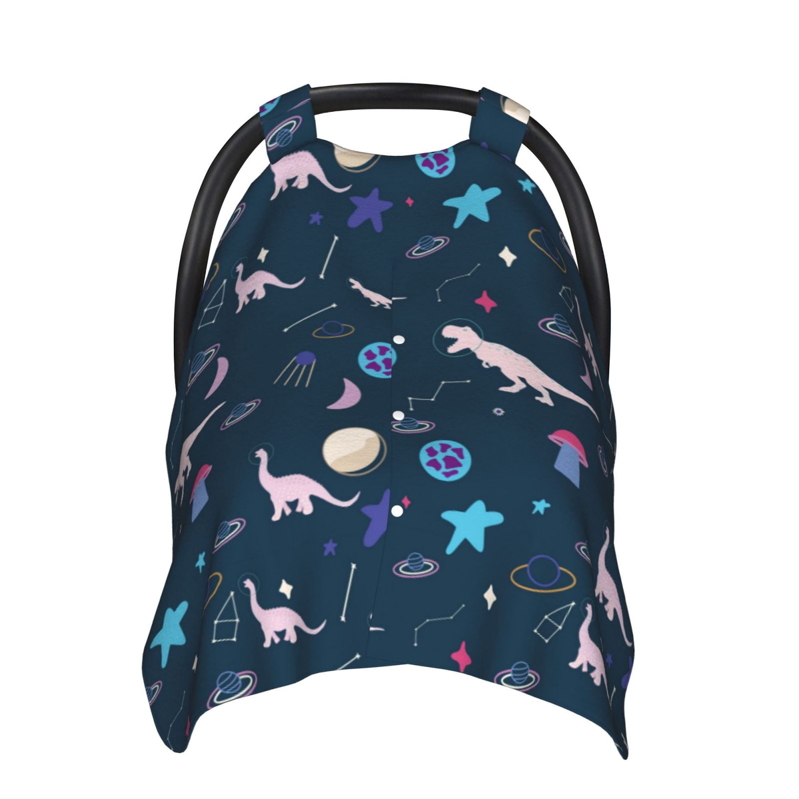 Car Seat Cover Baby - Space dinosaur B Breathable Infant Car Seat Cover for Baby Carseat, Lightweight Comfort Baby Essentials Must Haves Newborn Stuff for Girl Boy