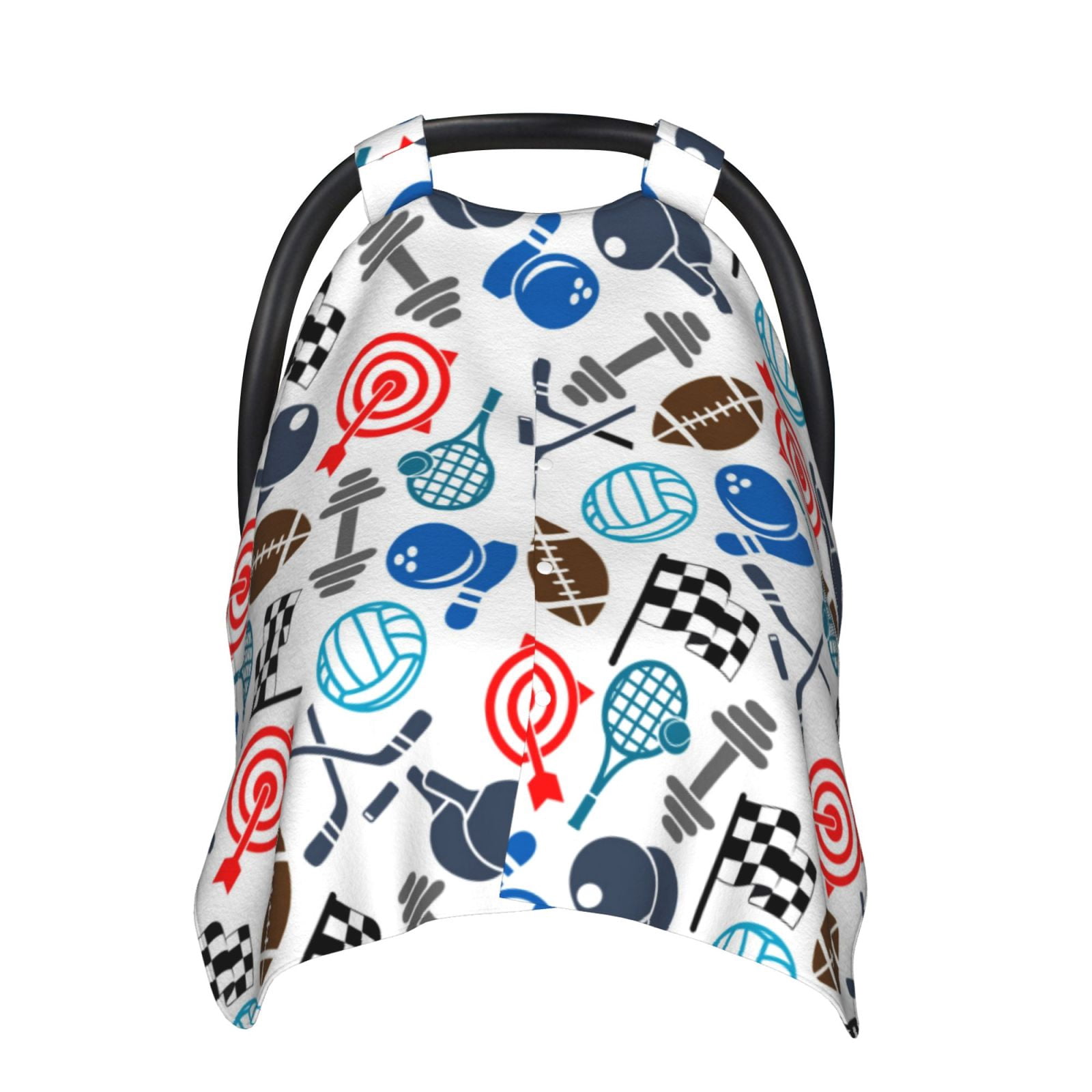 Car Seat Cover Baby - Sport Items Breathable Infant Car Seat Cover for Baby Carseat, Lightweight Comfort Baby Essentials Must Haves Newborn Stuff for Girl Boy