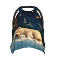 Car Seat Cover Baby Starry Sky Sleep White Bear Multi Use Carseat