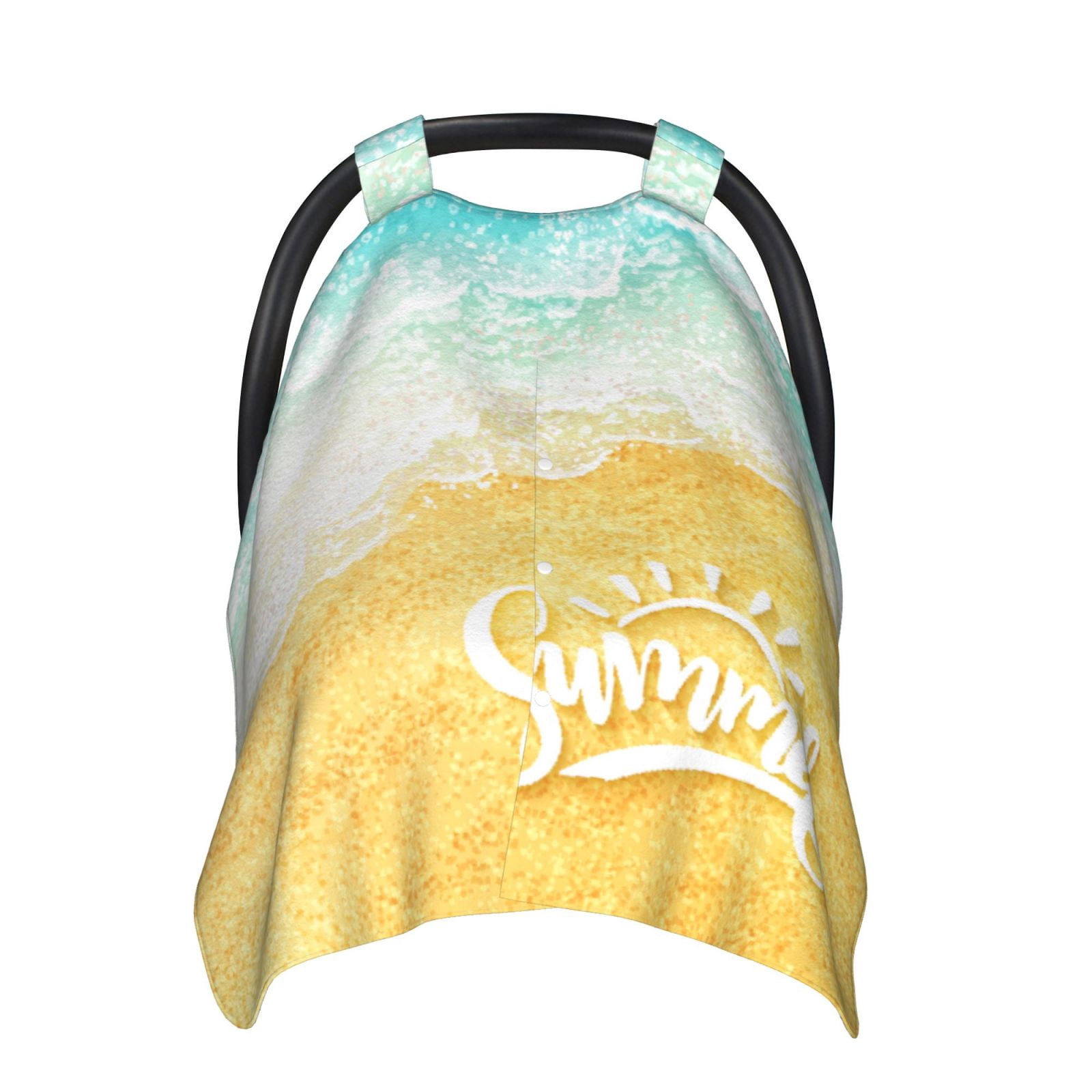 Car Seat Cover Baby - Summer Beach Breathable Infant Car Seat Cover for Baby Carseat, Lightweight Comfort Baby Essentials Must Haves Newborn Stuff for Girl Boy