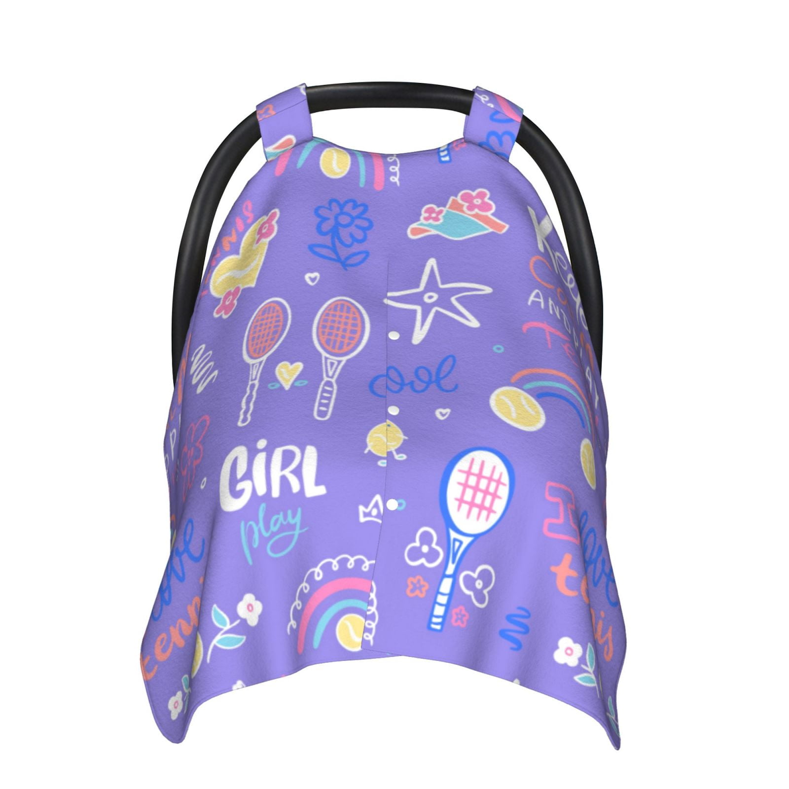 Car Seat Cover Baby - Tennis 1 Breathable Infant Car Seat Cover for Baby Carseat, Lightweight Comfort Baby Essentials Must Haves Newborn Stuff for Girl Boy