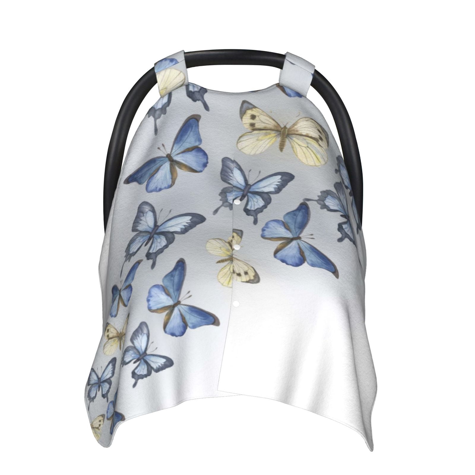 Car Seat Cover Baby - The Flying-Up Butterflies Breathable Infant Car Seat Cover for Baby Carseat, Lightweight Comfort Baby Essentials Must Haves Newborn Stuff for Girl Boy