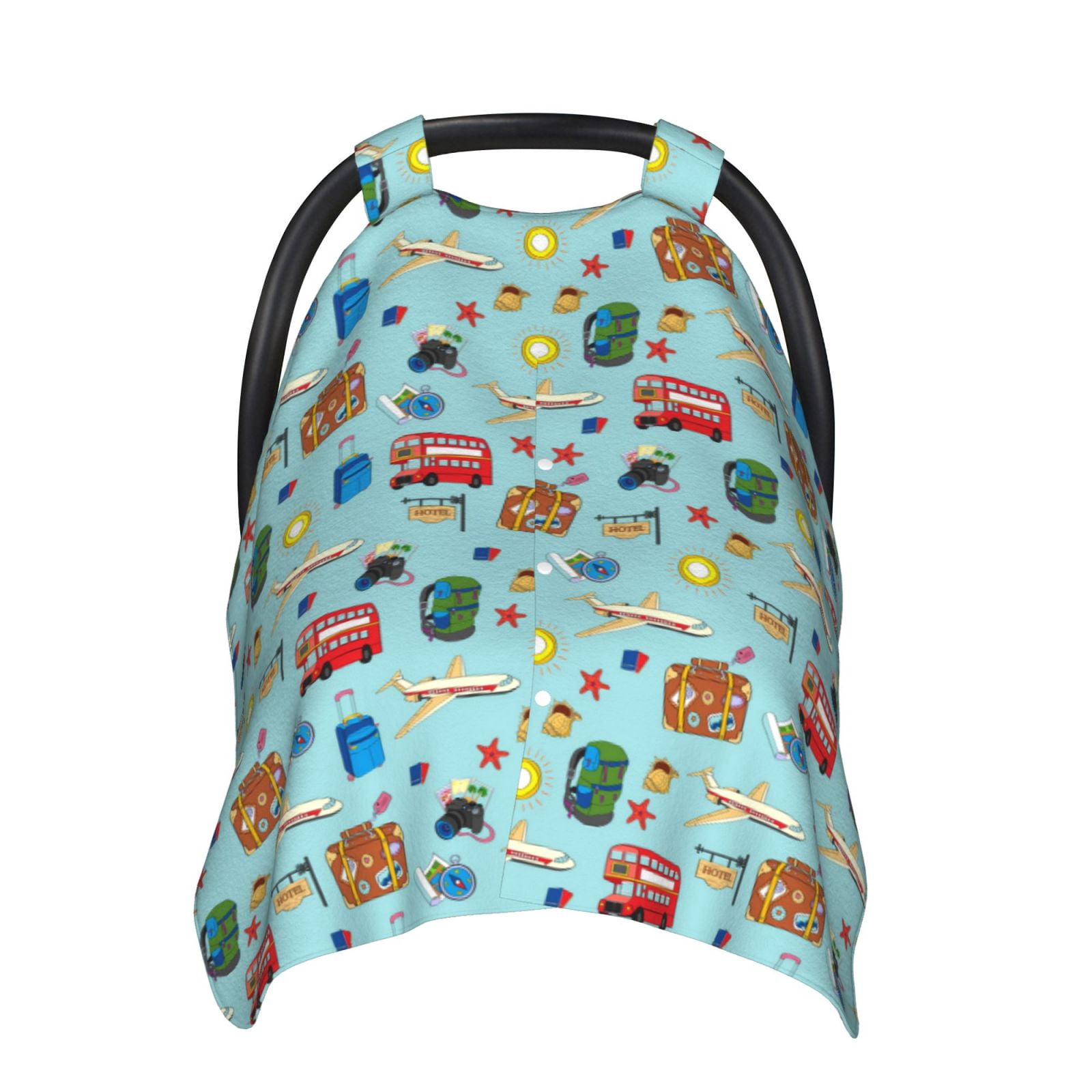 Car Seat Cover Baby - Travel1 Breathable Infant Car Seat Cover for Baby Carseat, Lightweight Comfort Baby Essentials Must Haves Newborn Stuff for Girl Boy