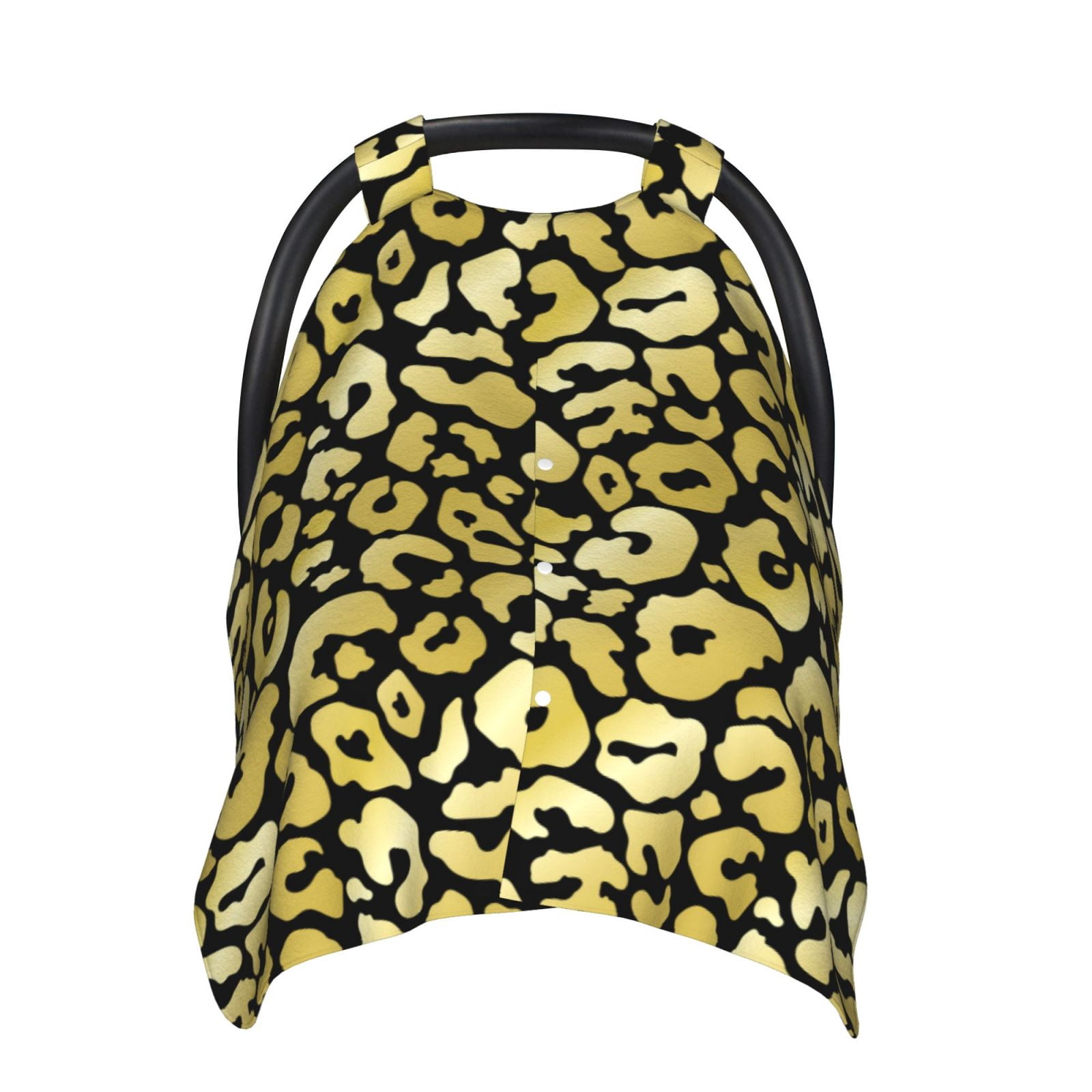 Car Seat Cover Baby - Trendy golden leopard cool Breathable Infant Car Seat Cover for Baby Carseat, Lightweight Comfort Baby Essentials Must Haves Newborn Stuff for Girl Boy