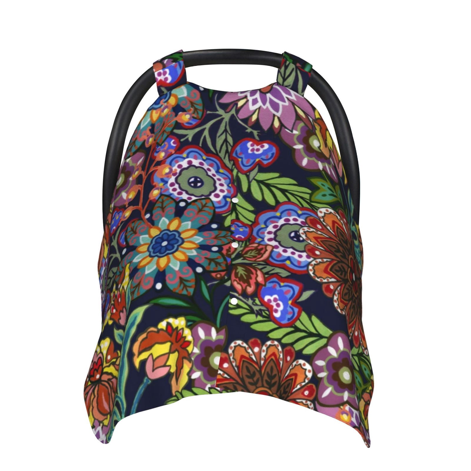 Car Seat Cover Baby - Vintage Floral (3) Breathable Infant Car Seat Cover for Baby Carseat, Lightweight Comfort Baby Essentials Must Haves Newborn Stuff for Girl Boy
