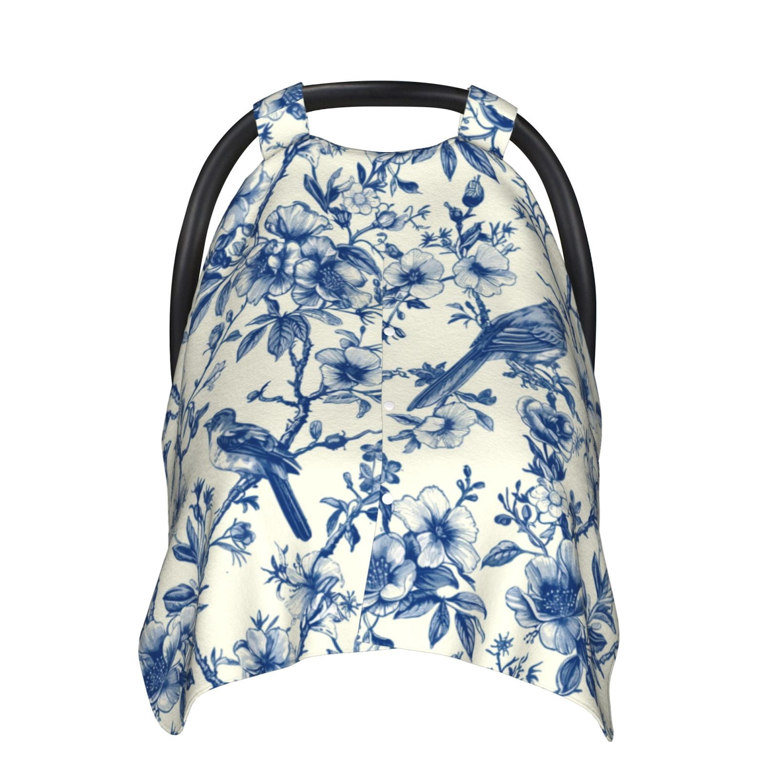 Car Seat Cover Baby - Vintage Floral Birds Breathable Infant Car Seat Cover for Baby Carseat, Lightweight Comfort Baby Essentials Must Haves Newborn Stuff for Girl Boy