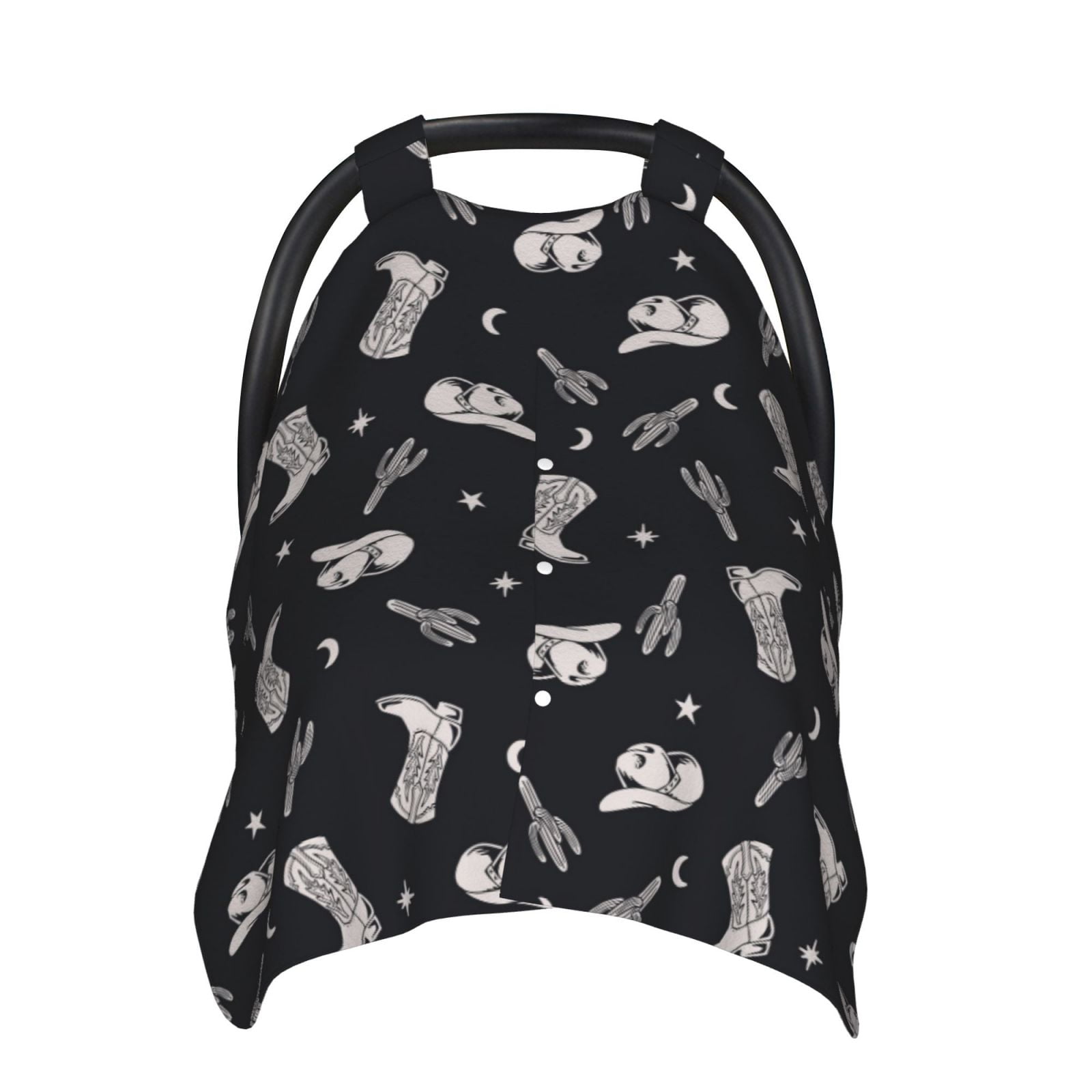 Car Seat Cover Baby - Western Cowboy Boho Cactus boots Multi Use Carseat Covers Baby, Infant Car Seat Cover Canopy, Baby Carrier Stroller Cover, Breastfeeding Cover, Baby Essentials