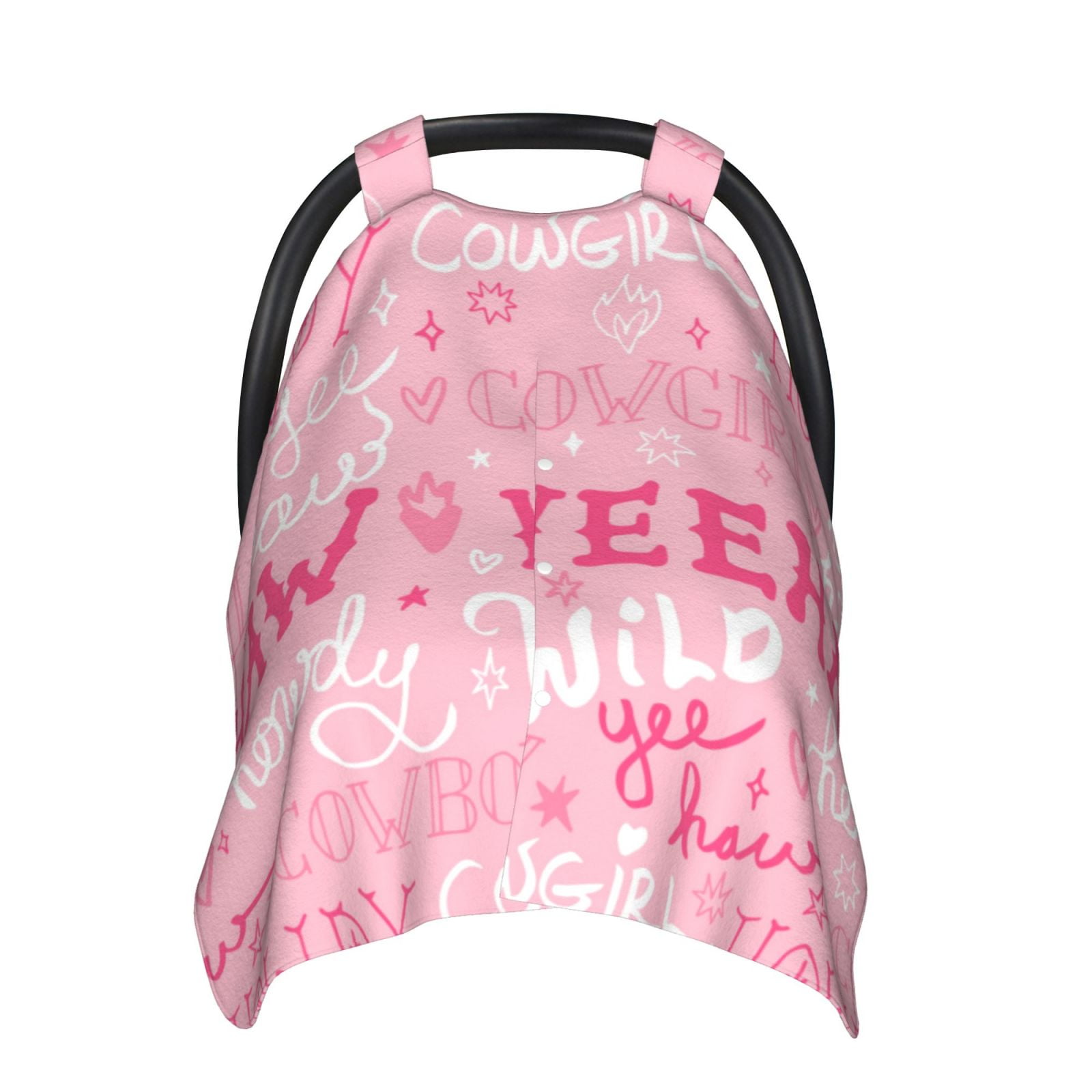 Car Seat Cover Baby - Western Cowgirl Breathable Infant Car Seat Cover for Baby Carseat, Lightweight Comfort Baby Essentials Must Haves Newborn Stuff for Girl Boy
