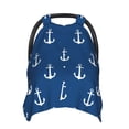 Car Seat Cover Baby anchors navyblue print Breathable Comfort Infant