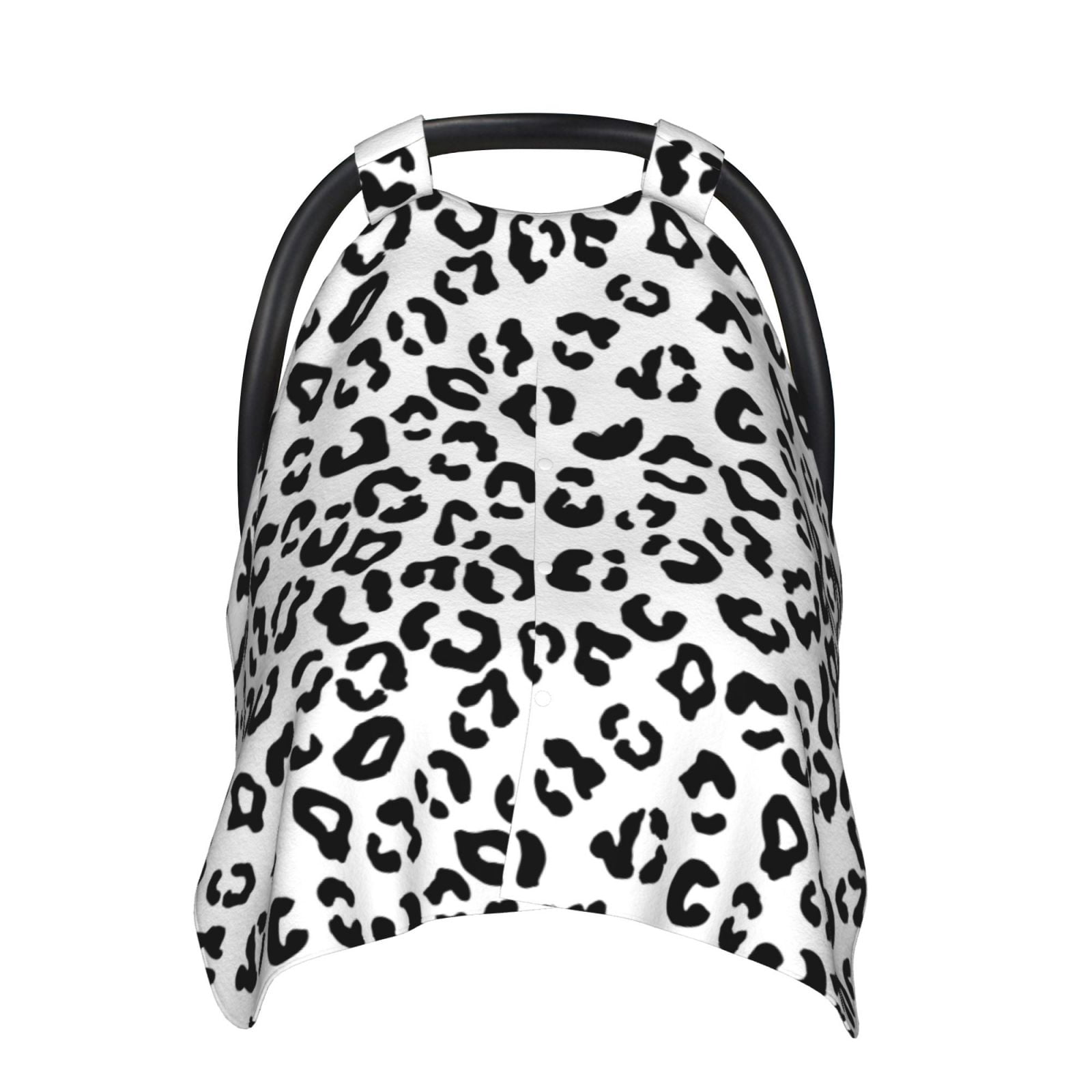 Car Seat Cover Baby - black Leopard fashion Breathable Infant Car Seat Cover for Baby Carseat, Lightweight Comfort Baby Essentials Must Haves Newborn Stuff for Girl Boy