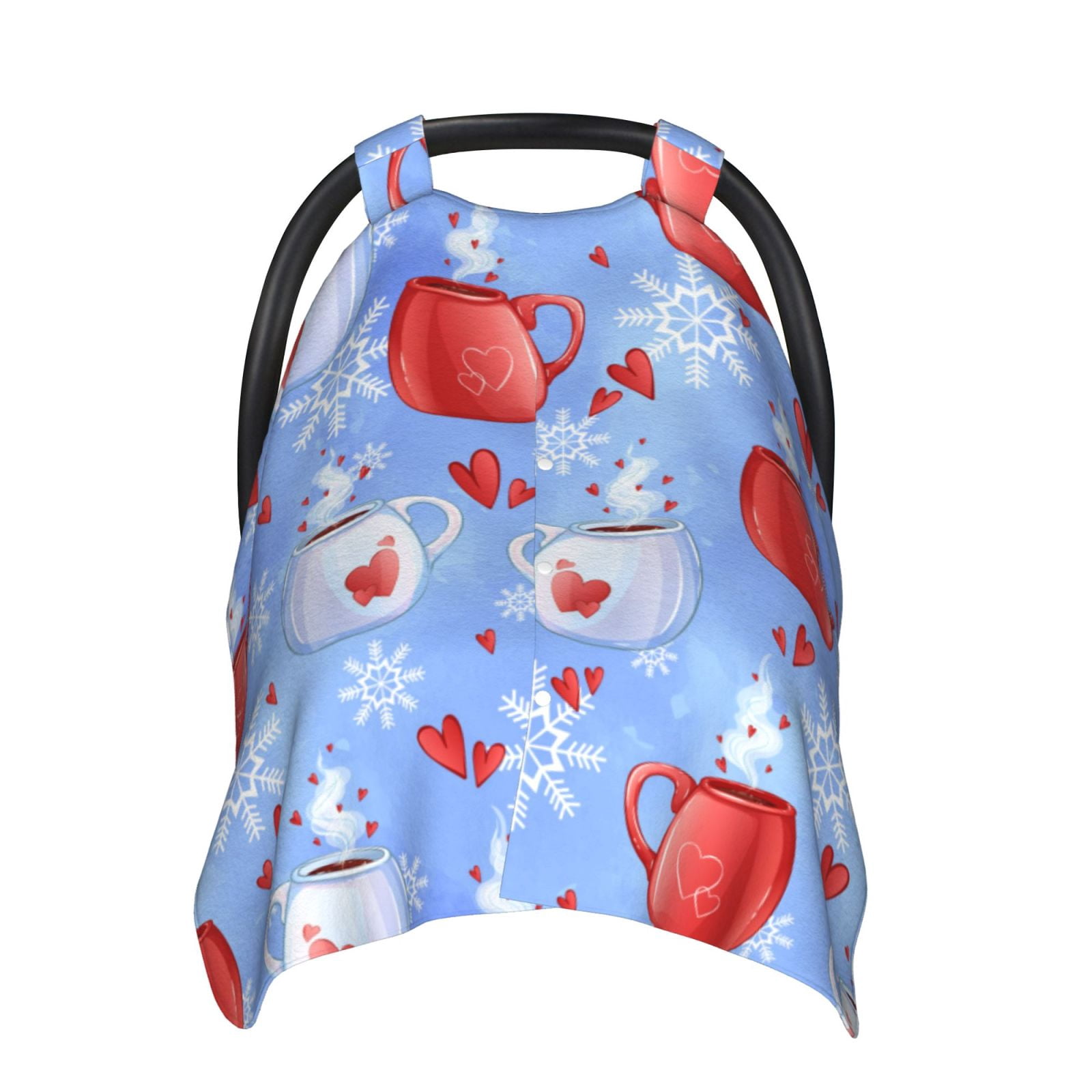 Car Seat Cover Baby - coffee love cup winter Breathable Infant Car Seat Cover for Baby Carseat, Lightweight Comfort Baby Essentials Must Haves Newborn Stuff for Girl Boy
