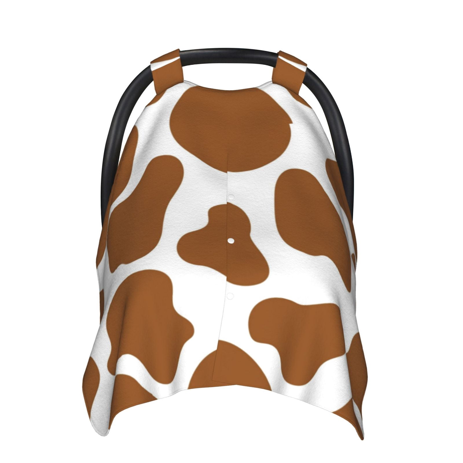 Car Seat Cover Baby - cute brown cow print Breathable Infant Car Seat Cover for Baby Carseat, Lightweight Comfort Baby Essentials Must Haves Newborn Stuff for Girl Boy