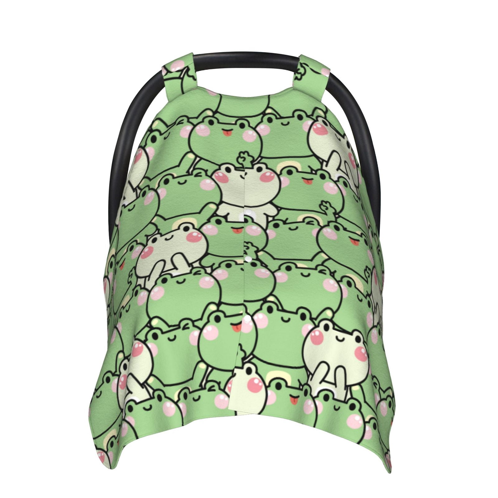 Car Seat Cover Baby - cute frog Kawaii Breathable Infant Car Seat Cover for Baby Carseat, Lightweight Comfort Baby Essentials Must Haves Newborn Stuff for Girl Boy