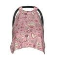 Car Seat Cover Baby, cute love Shopping Cart Cover for Baby Nursing