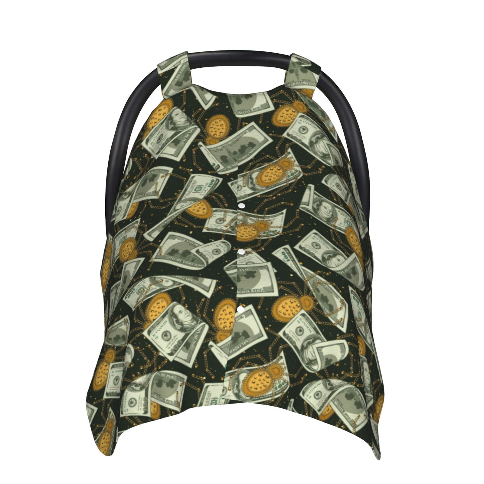 Car Seat Cover Baby - dollar golden spiders cool print Breathable Infant Car Seat Cover for Baby Carseat, Lightweight Comfort Baby Essentials Must Haves Newborn Stuff for Girl Boy
