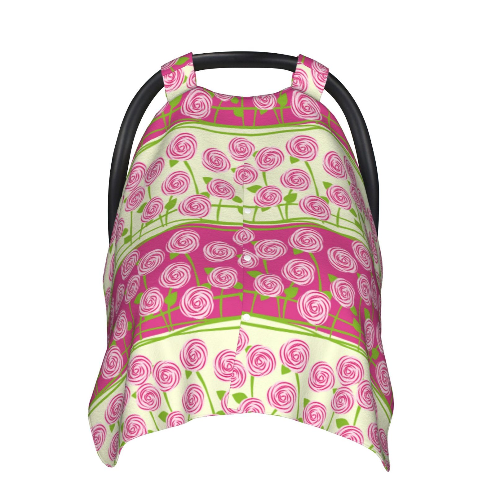 Car Seat Cover Baby - flowers Pink B Breathable Infant Car Seat Cover for Baby Carseat, Lightweight Comfort Baby Essentials Must Haves Newborn Stuff for Girl Boy
