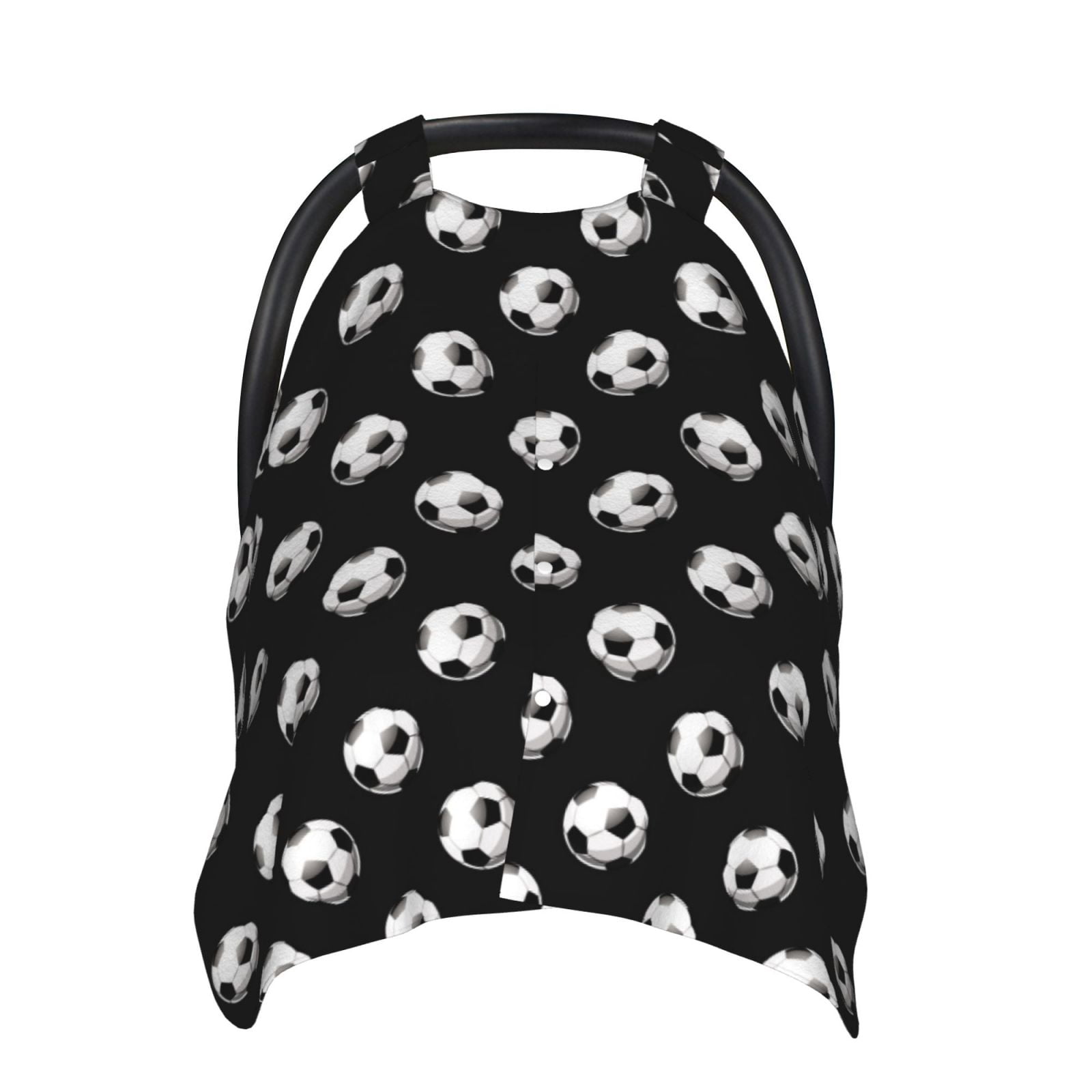 Car Seat Cover Baby - football soccer ball black Breathable Infant Car Seat Cover for Baby Carseat, Lightweight Comfort Baby Essentials Must Haves Newborn Stuff for Girl Boy