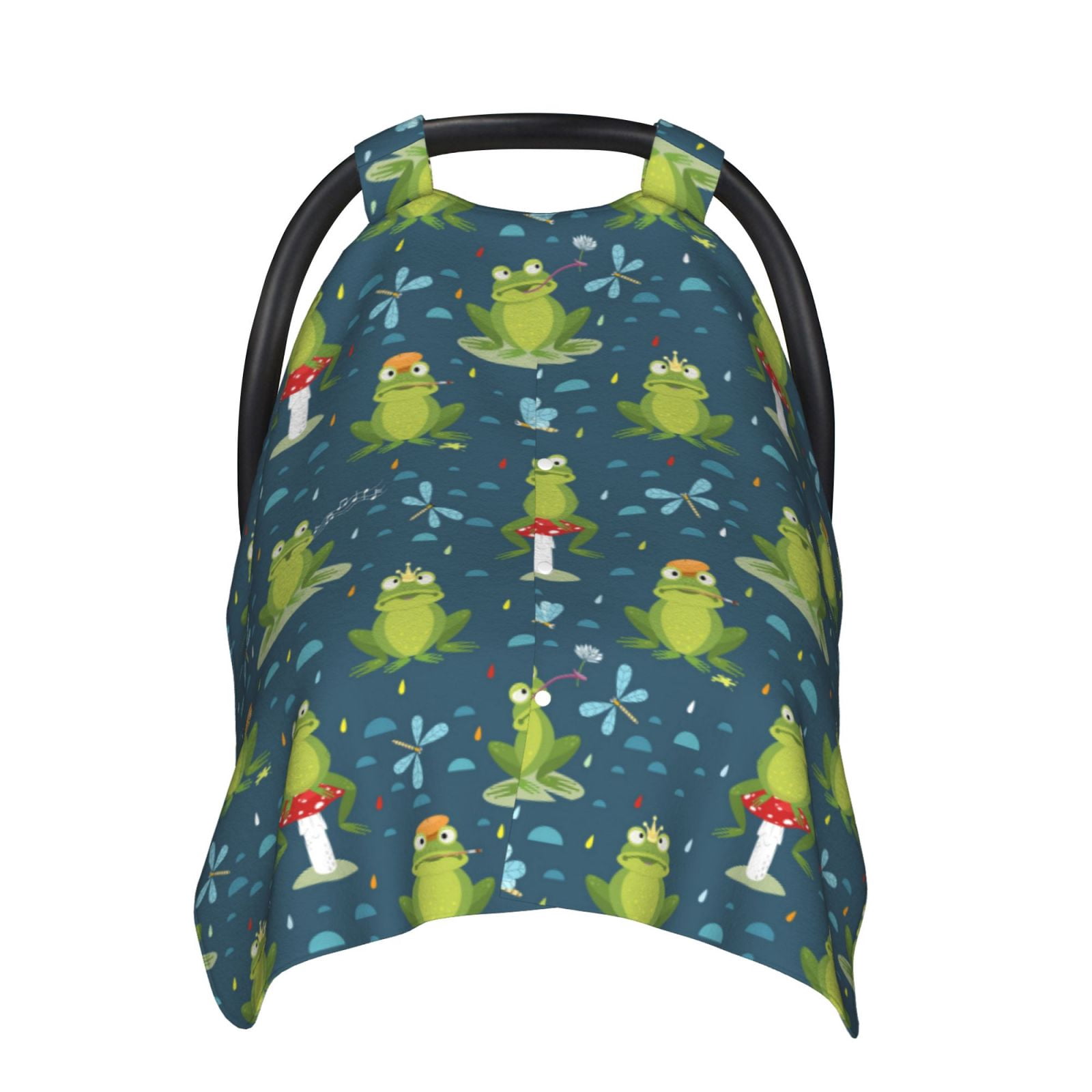 Car Seat Cover Baby - funny frogs dragonfly Raining Breathable Infant Car Seat Cover for Baby Carseat, Lightweight Comfort Baby Essentials Must Haves Newborn Stuff for Girl Boy