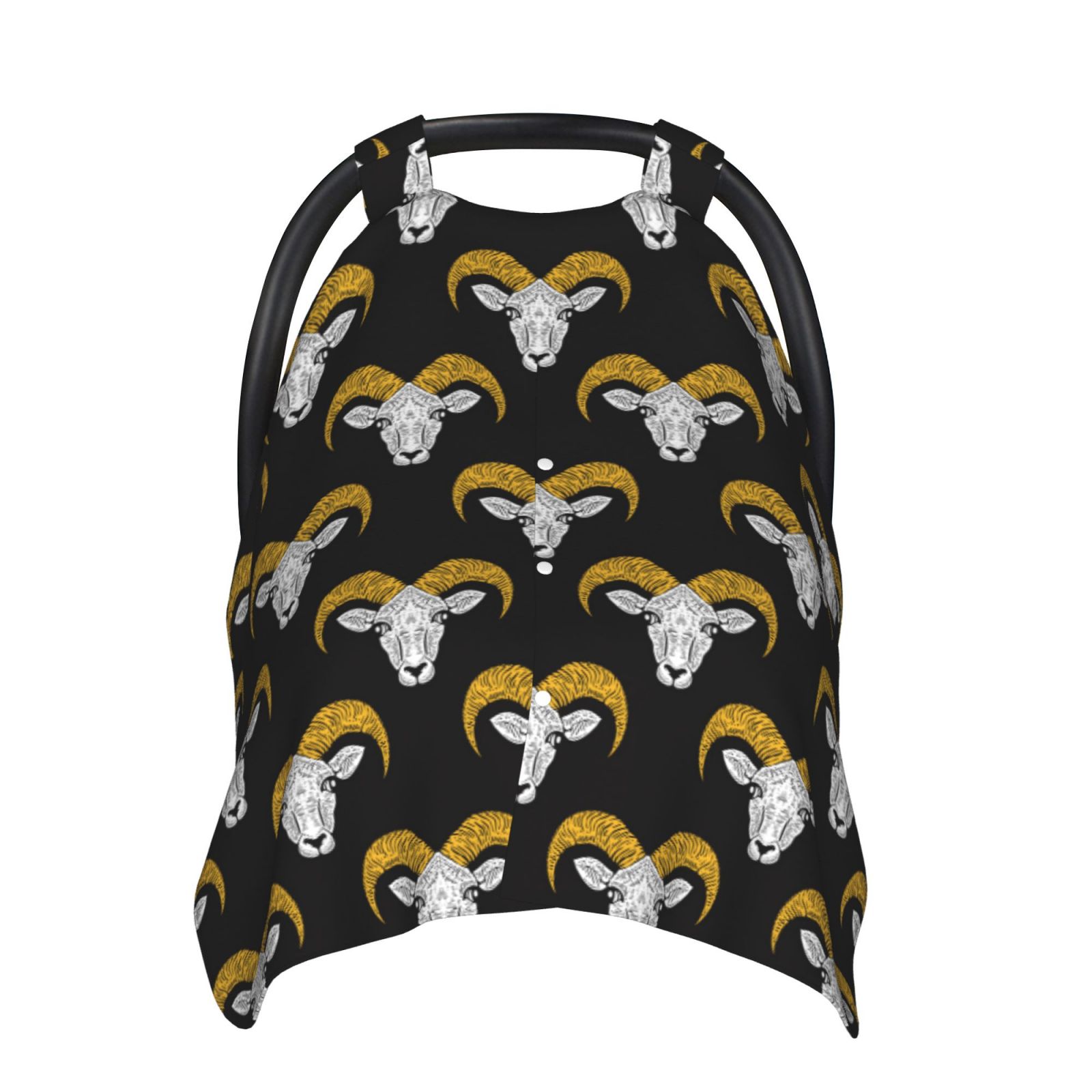 Car Seat Cover Baby - goat head cool black Breathable Infant Car Seat Cover for Baby Carseat, Lightweight Comfort Baby Essentials Must Haves Newborn Stuff for Girl Boy