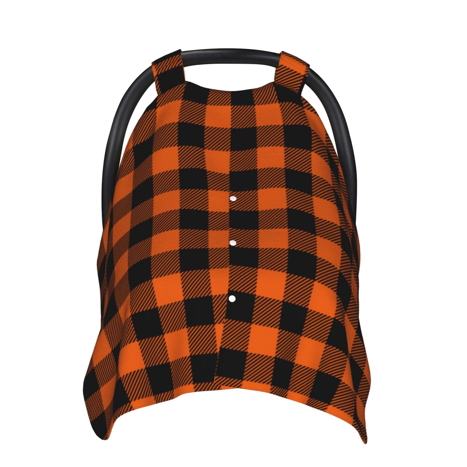 Car Seat Cover Baby - halloween plaid pumpkin Breathable Infant Car Seat Cover for Baby Carseat, Lightweight Comfort Baby Essentials Must Haves Newborn Stuff for Girl Boy