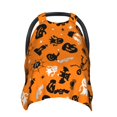 thumbnail image 1 of Car Seat Cover Baby - halloween pumpkin contexts Carseat Covers Baby for Girl Boy, Lightweight Newborn Car Seat Canopy Breathable Soft Infant Car Seat Cover, 1 of 7