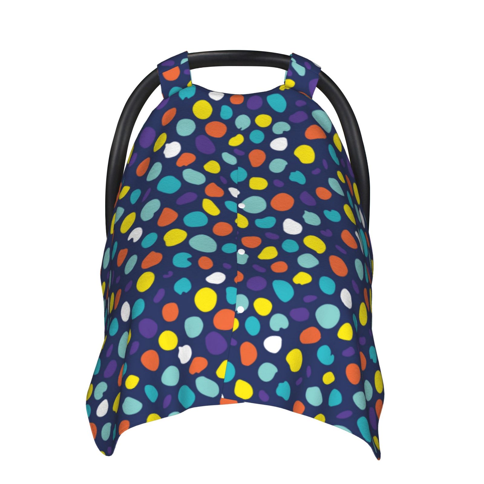 Car Seat Cover Baby - multicolor dots pattern Breathable Infant Car Seat Cover for Baby Carseat, Lightweight Comfort Baby Essentials Must Haves Newborn Stuff for Girl Boy