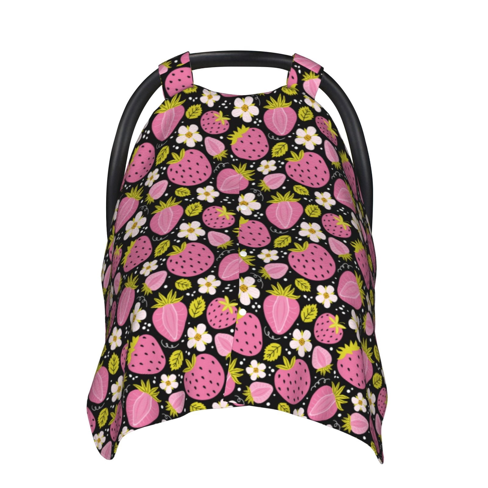 Car Seat Cover Baby - pale pink strawberry Carseat Covers Baby for Girl ...